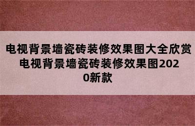 电视背景墙瓷砖装修效果图大全欣赏 电视背景墙瓷砖装修效果图2020新款